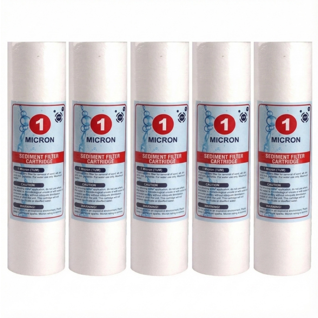 10’’%201%20Mikron%20Spun%20(Sediment)%20Filtre%20(5%20Adet)