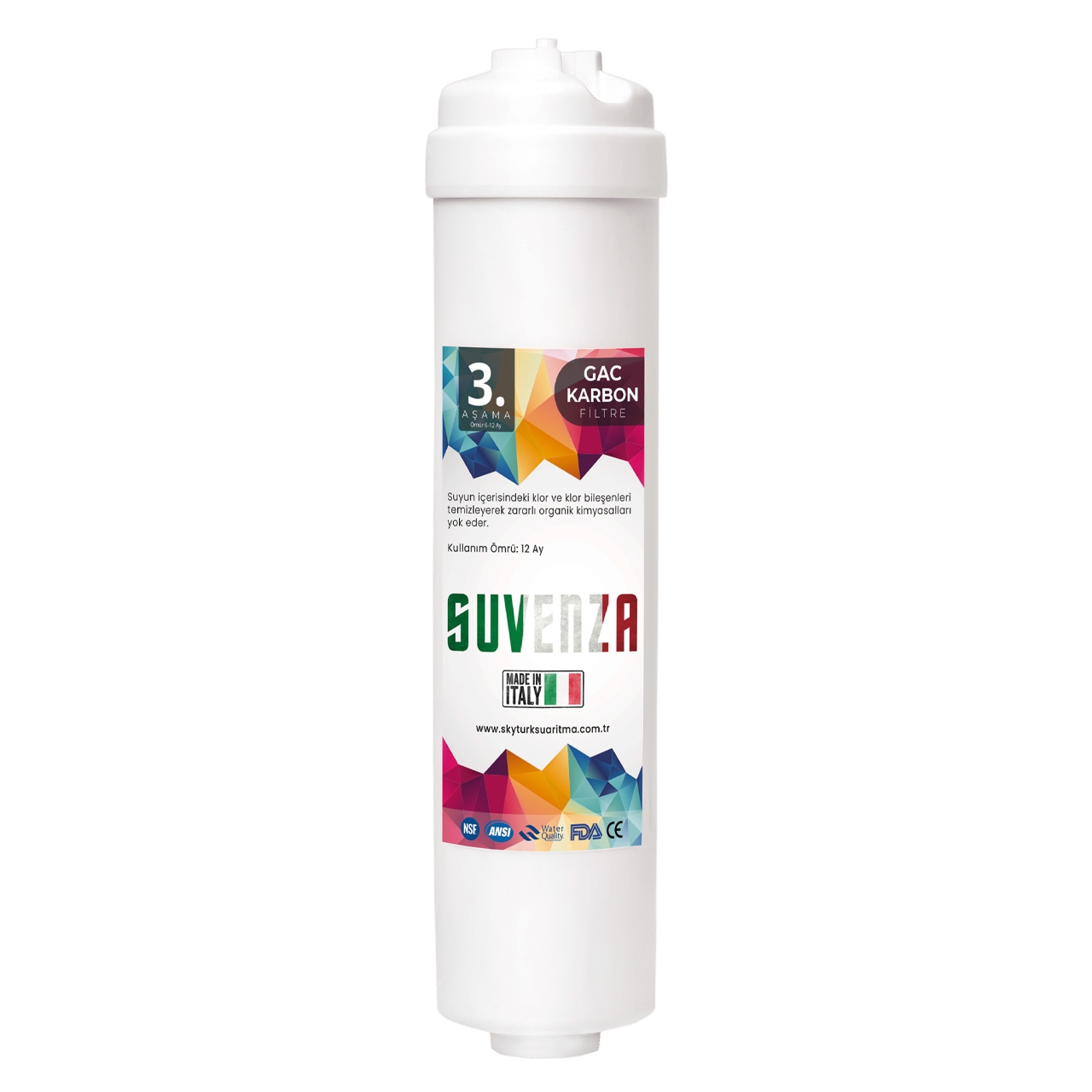 SUVENZA%20Orijinal%205li%20Filtre%20Seti%20Yüksek%20Tds%20Vontron%20Membranlı%20(Coconat%20Bazlı)