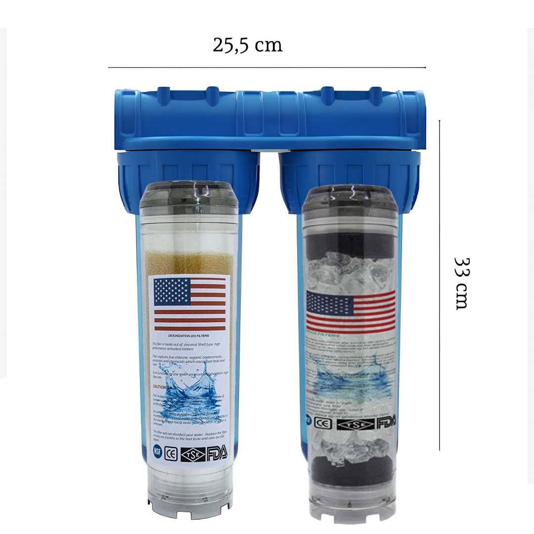 Daire%20Girişi%20Su%20Arıtma%2010’’%20İkili%20Su%20Arıtma%20Cihazı%20(Reçine%20-%20Silifoz)%20Kireç%20Önleyici