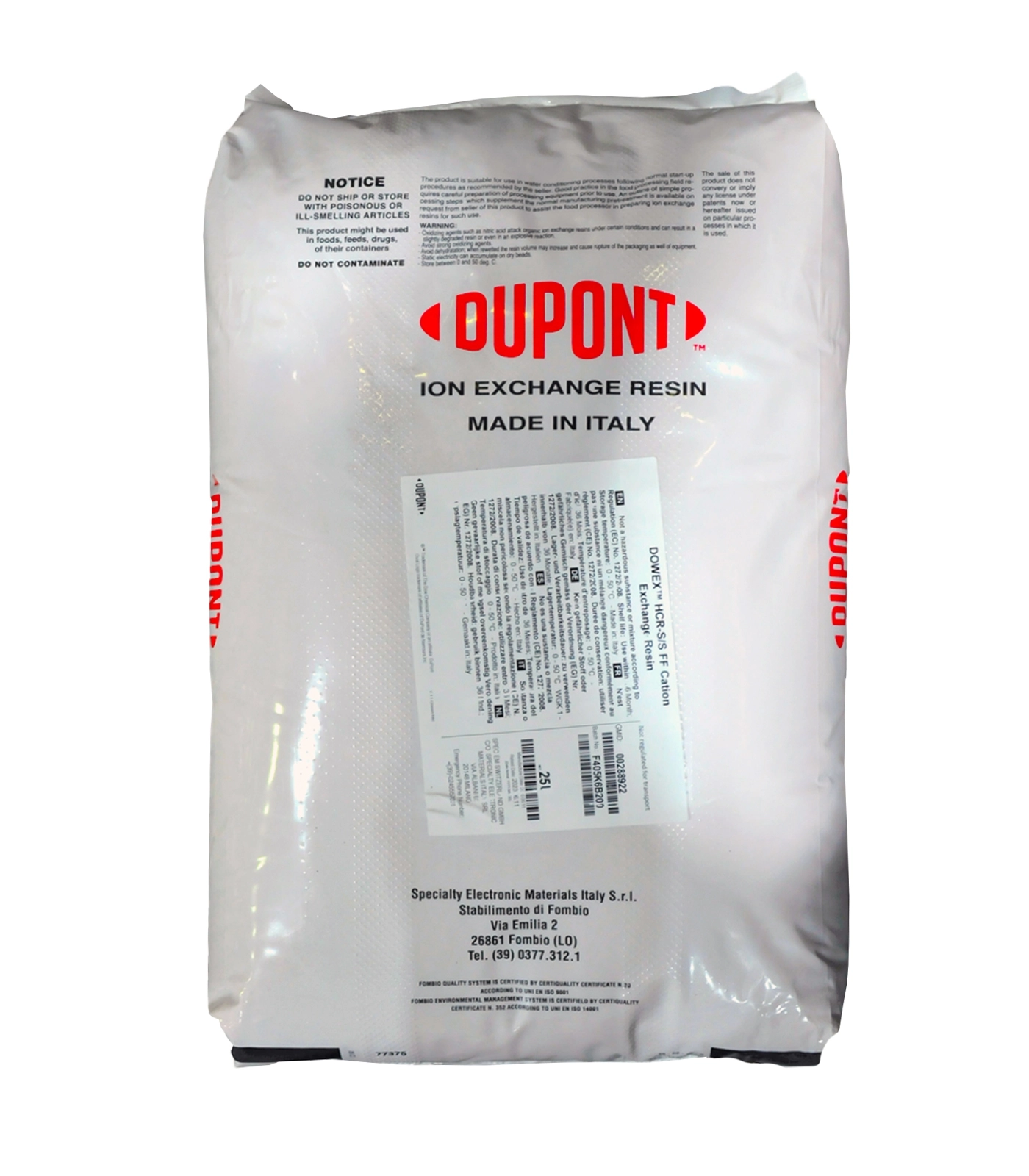Dupont%20Dowex%20HCR-S/S%20Gıda%20Sınıfı%20Yumuşatma%20Reçinesi
