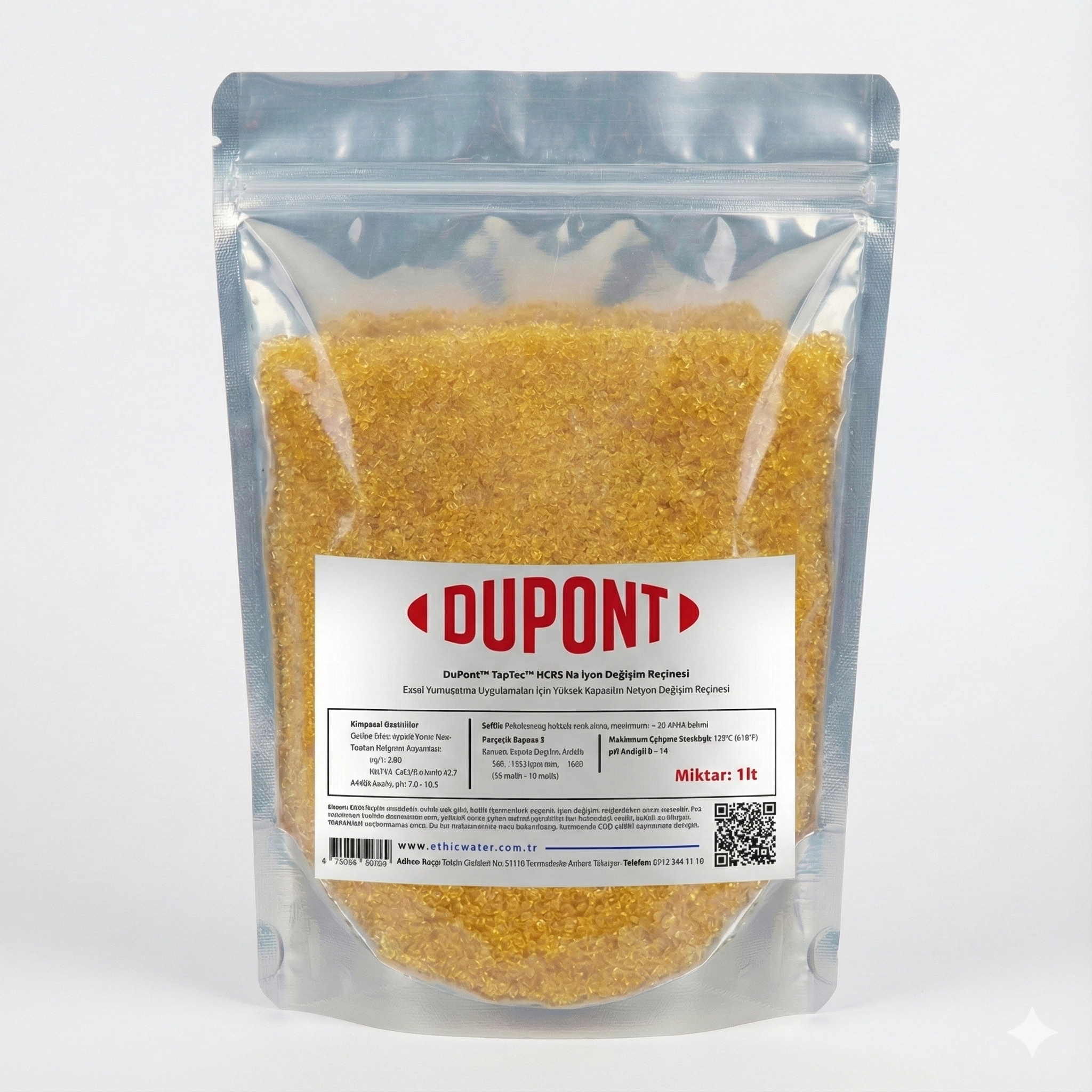 Dupont%20Dowex%20HCR-S/S%20Gıda%20Sınıfı%20Yumuşatma%20Reçinesi%20%201%20Litre