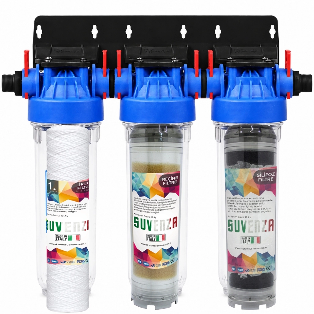 Green%20Aqua%2010’’%20Üçlü%20Daire%20Girişi%20Su%20Arıtma%20Cihazı%20(İplik%20Filtre%20-%20Reçine%20Filtre%20-%20Silifoz%20Filtre)