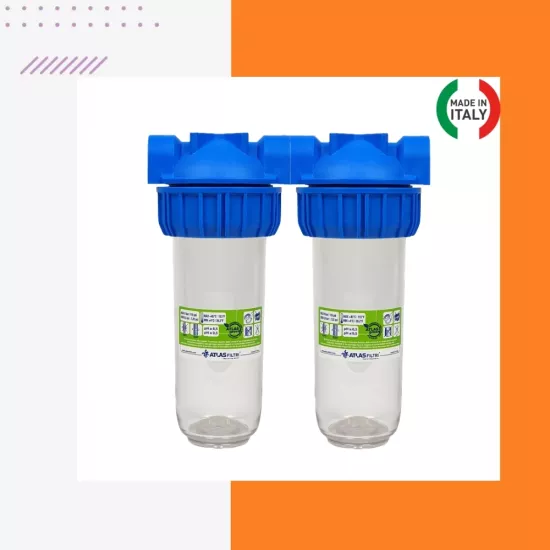 10’’ 3P Duplex Senior Housing 1’’ Daire Girişi Su Arıtma Filtre Kabı (İkili)