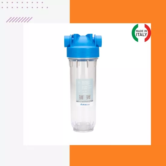 10’’ DP Senior Housing 1’’ Daire Girişi Su Arıtma Filtre Kabı