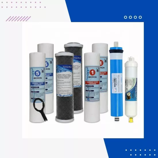 Açık Kasa Su Arıtma Cihazı 5 Aşamalı Vontron Membranlı Yıllık Filtre Bakım Seti