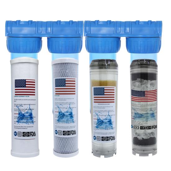 Amerikan Malı Daire Ve Bina Girişi 4 Aşamalı Su Yumuşatma Cihazı (Kapaklı Spun - Blok - Reçine - Silifoz)