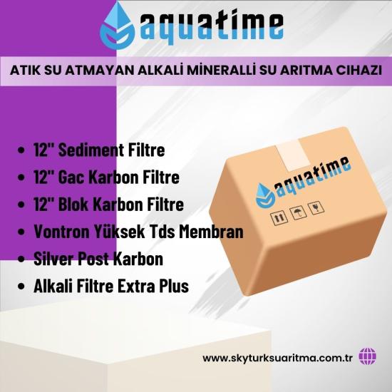 Aquatime Atık Su Atmayan Alkali Mineralli Su Arıtma Cihazı 6lı Filtre Seti