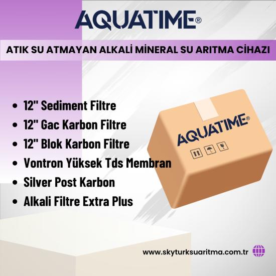 Aquatime Atık Su Atmayan Alkali Mineral Su Arıtma Cihazı 6lı Filtre Seti