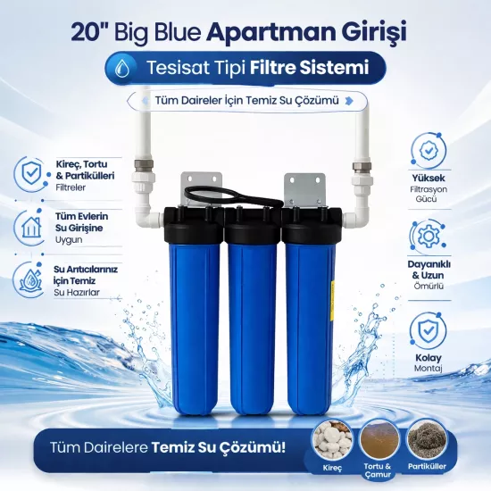 Bina Girişi Su Arıtma Cihazı Çamur Tortu Pas ve Koku Önleyici Sistem