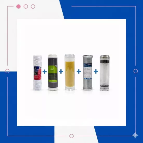 Daire Girişi Su Arıtma Cihazı 5li Filtre Seti