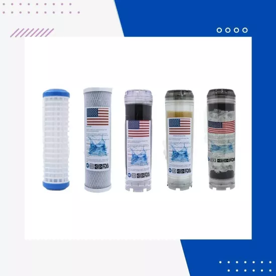 Daire Girişi Su Arıtma Cihazı 5li Yedek Filtre Seti