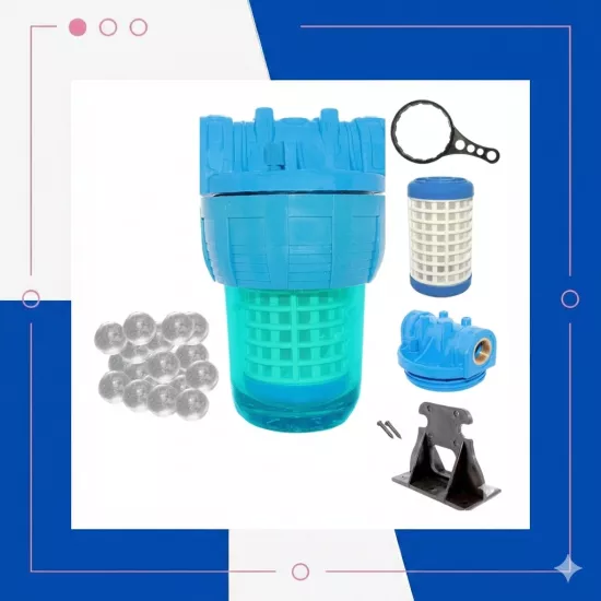 Kombi Girişi Su Arıtma Cihazı 5“ Tortu Filtreli Siliphos