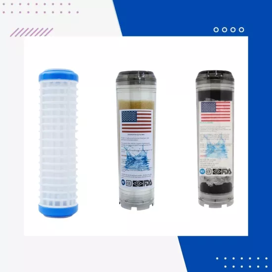 Daire Girişi Su Yumuşatma Cihazı Klor Ve Kireç Önleyici Yedek Filtre Seti