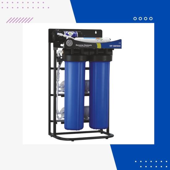 High Flow Direk Akış 1200 GPD Su Arıtma Cihazı Günde 4500 LT