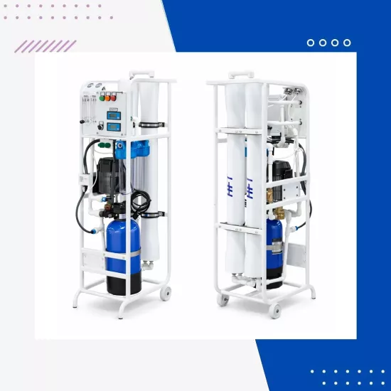 Mobil Saf Su Arıtma Cihazı Günde 10 Ton Kapasiteli Taşınabilir Saf Su Cihazı