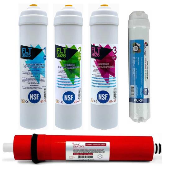 Nsf Onaylı Kapalı Kasa Su Arıtma 5li Filtre Seti Pantech Plus Membranlı