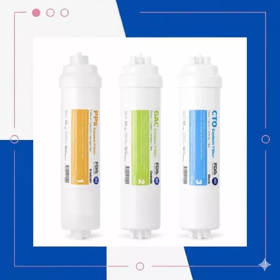 NSF Sertifikalı 3lü Su Arıtma Cihazı Filtresi