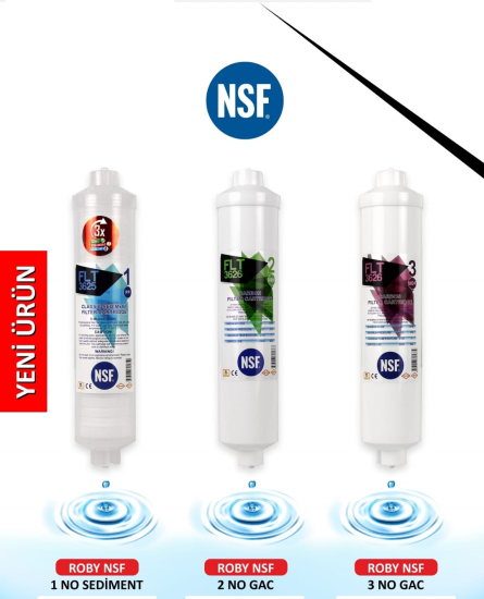 NSF Sertifikalı 3lü Su Arıtma Filtresi
