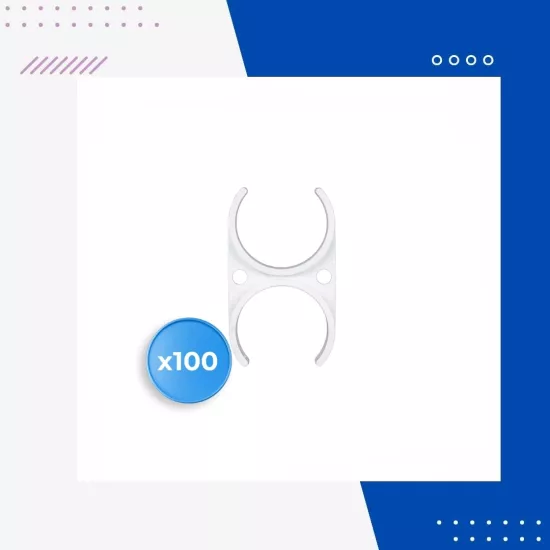 Su Arıtma Cihazları İçin 2.5’’*2.5’’ Kelepçe (Klips) 100 Adet