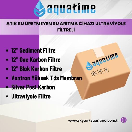 Aquatime Atık Su Üretmeyen Su Arıtma Cihazı Ultraviyole Filtreli 6lı Filtre Seti