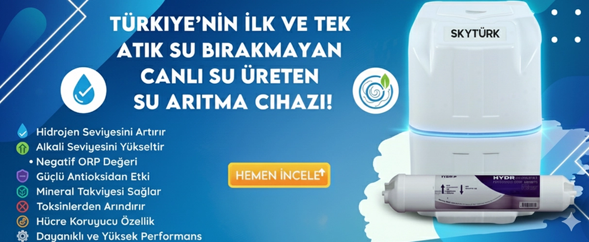 Skytürk Atık Su Atmayan Hidrojenli Su Arıtma Cihazı (Canlı Su)